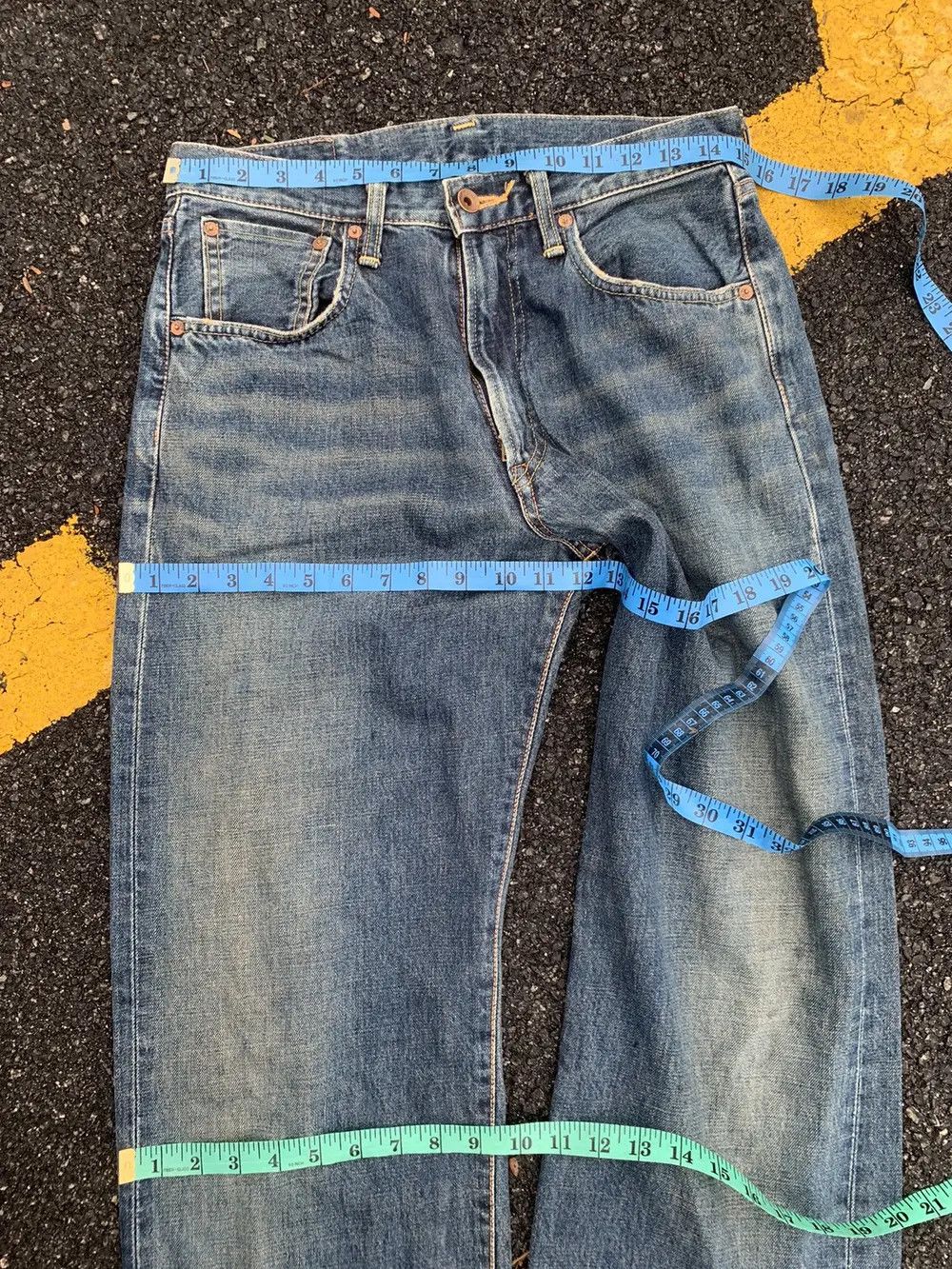 Edwin EDWIN 505 SELVEDGE & RUSTY DENIM. Size US 30 / EU 46 - 10 Thumbnail