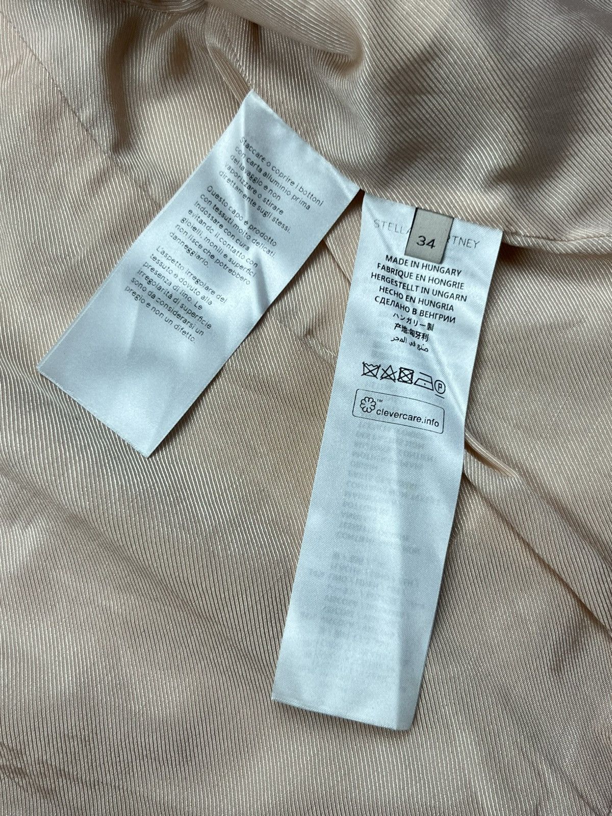 Stella McCartney Stella McCartney 2018 Viscose-Linen Tailored Blazer Size XXS / US 00 / IT 34 - 13 Thumbnail