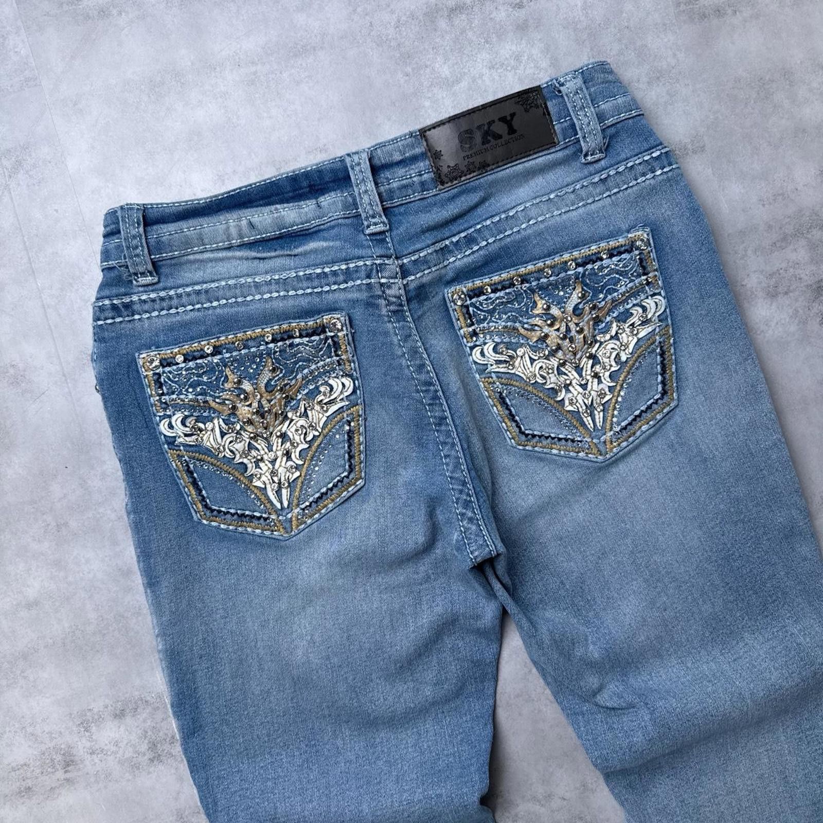 Other Y2K Sky blue flared bootcut 00s denim jeans Size 30" / US 8 / IT 44 - 6 Thumbnail