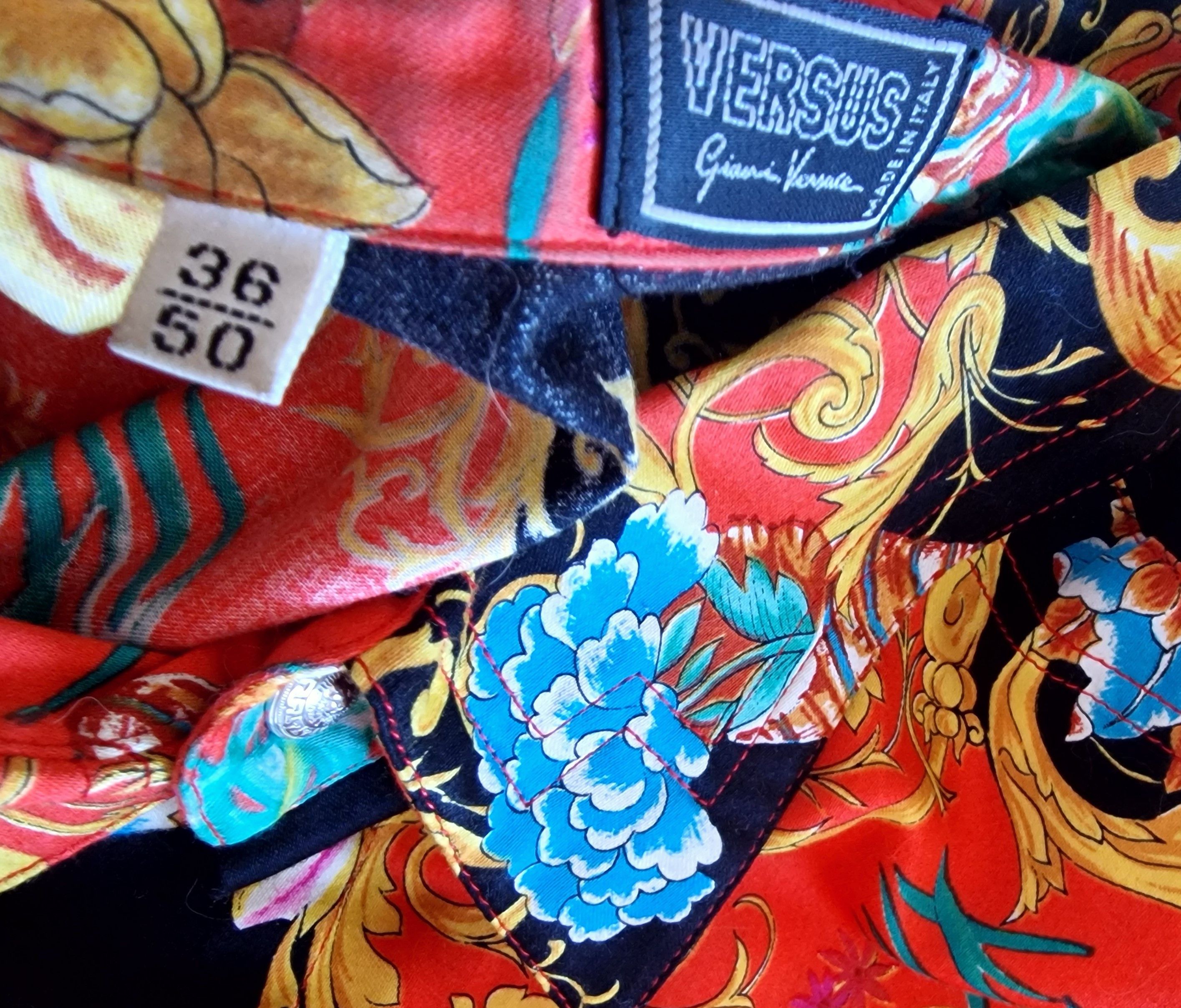 Versace Versace Versus Seashell Baroque Men XL X-large Shirt Size US XL / EU 56 / 4 - 12 Thumbnail