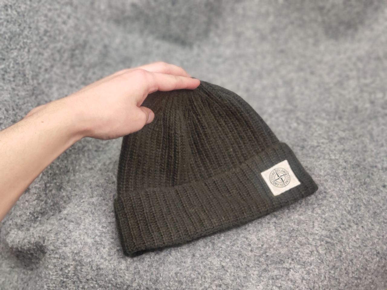 Vintage Stone Island patch program authentic ribbed wool beanie Hat Size ONE SIZE - 4 Thumbnail