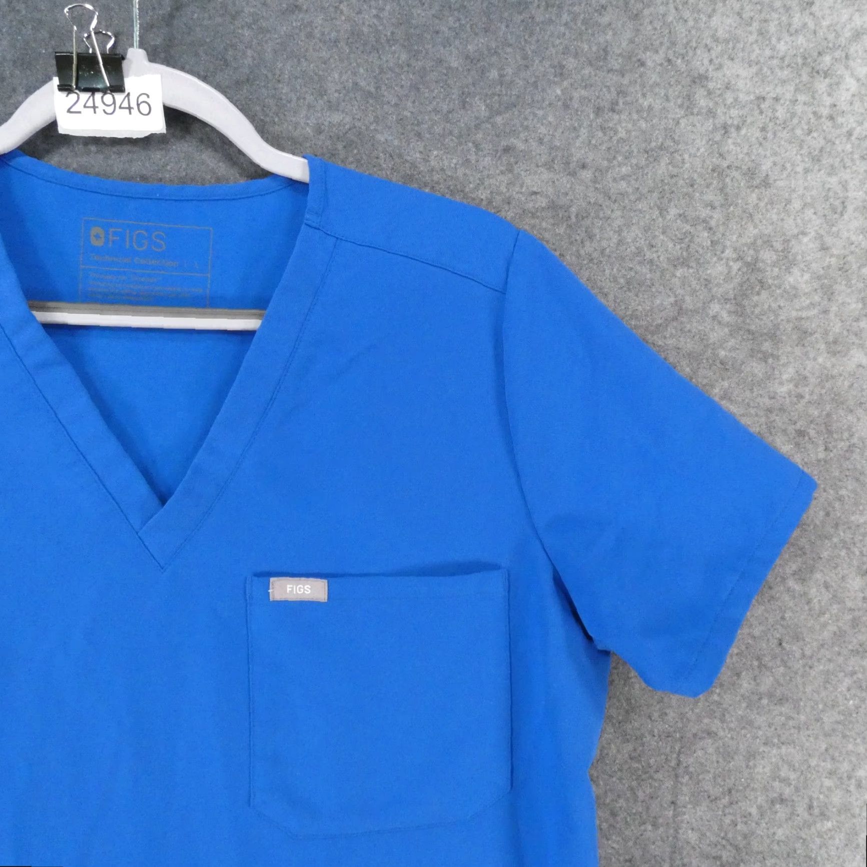 Vintage Figs Scrub Top Womens Large Short Sleeve Blue Size L / US 10 / IT 46 - 6 Thumbnail