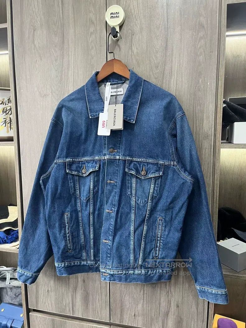 Balenciaga Balenciaga Earth Denim Jacket Size XXS / US 00 / IT 34 - 3 Thumbnail