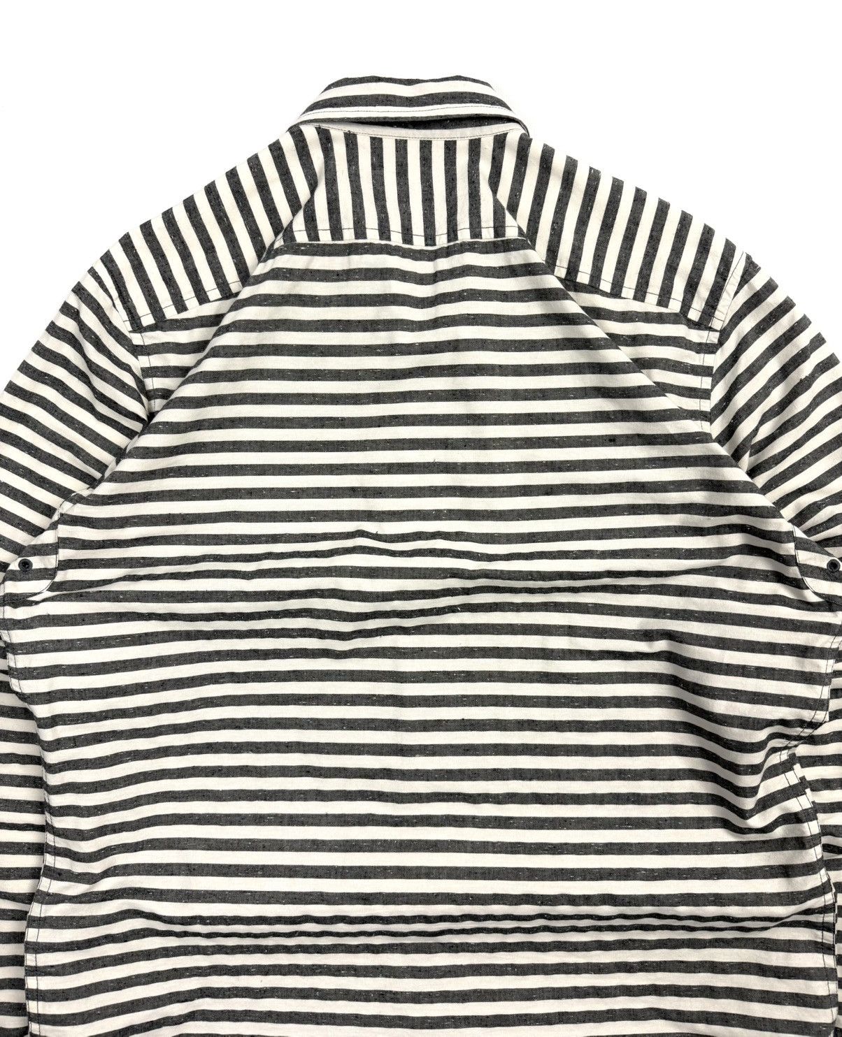 Diesel Diesel Vintage Prison Style Striped Button Shirt Cotton Gray Size US M / EU 48-50 / 2 - 17 Thumbnail