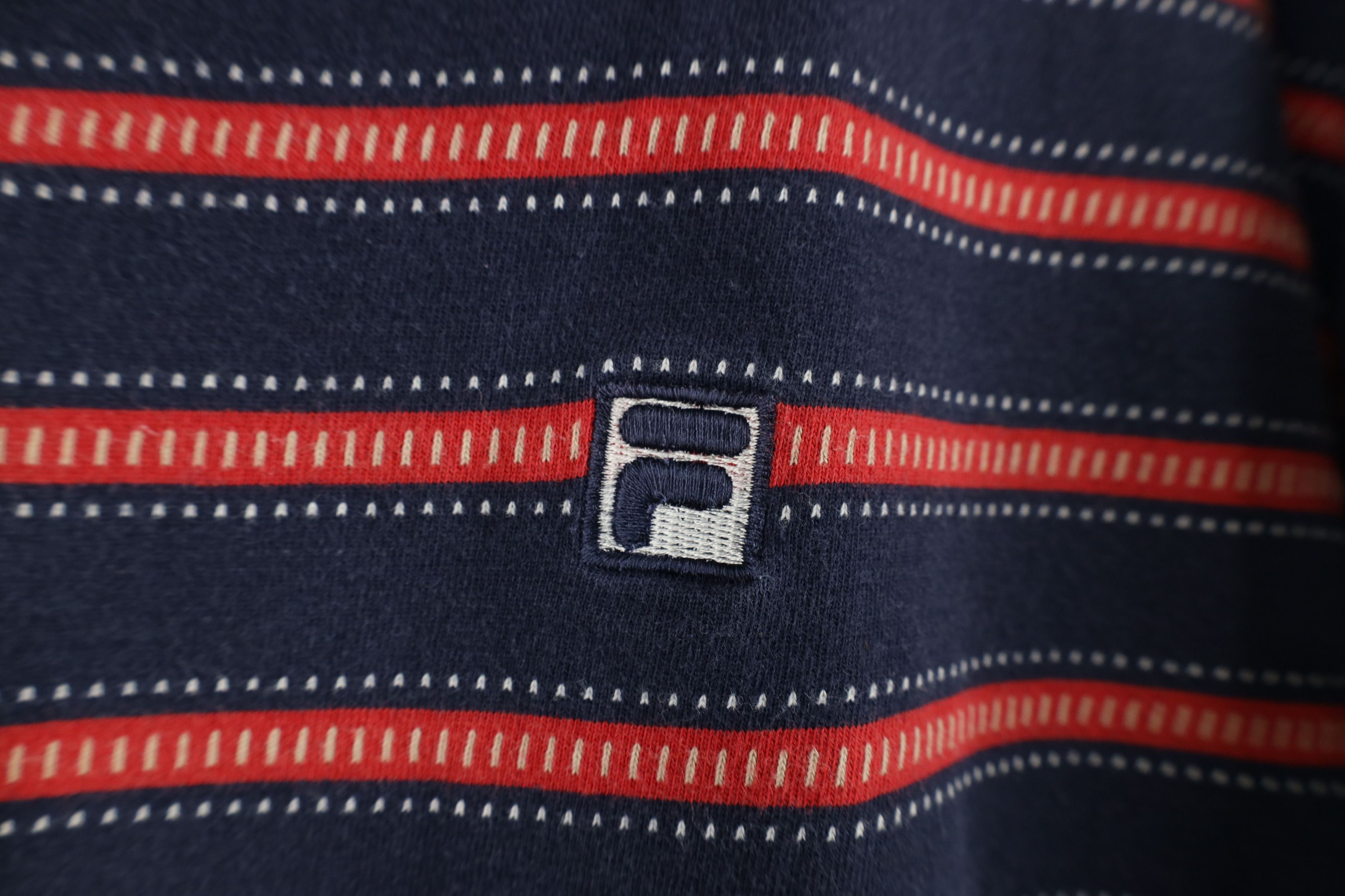 Fila × Vintage Vintage 90s Fila Striped Short Sleeve Tennis Golf Polo Shirt Size US L / EU 52-54 / 3 - 4 Thumbnail