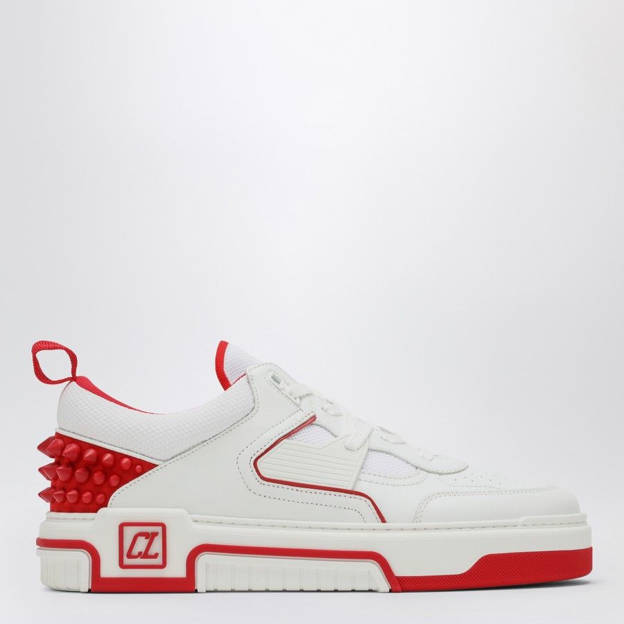 Christian Louboutin o1d2blof0125 Low-Top Sneakers in White & Red Size US 7.5 / EU 40-41 - 1 Thumbnail
