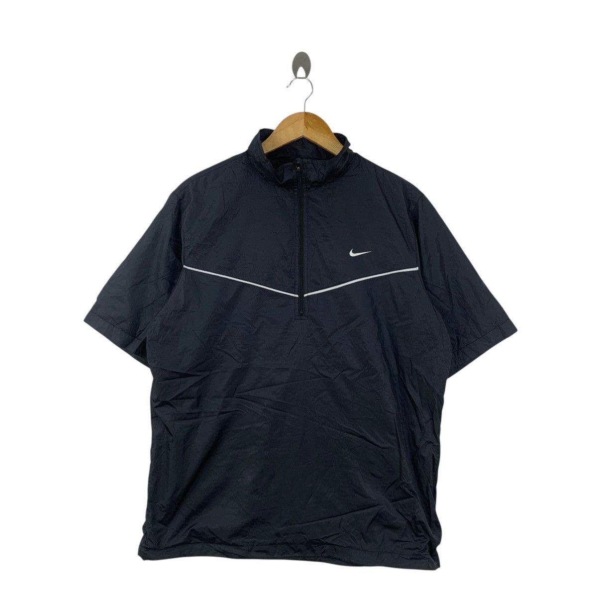 Nike NIKE GOLF COLLECTION Embroidered Swoosh Logo Half Zipper Size US L / EU 52-54 / 3 - 3 Thumbnail