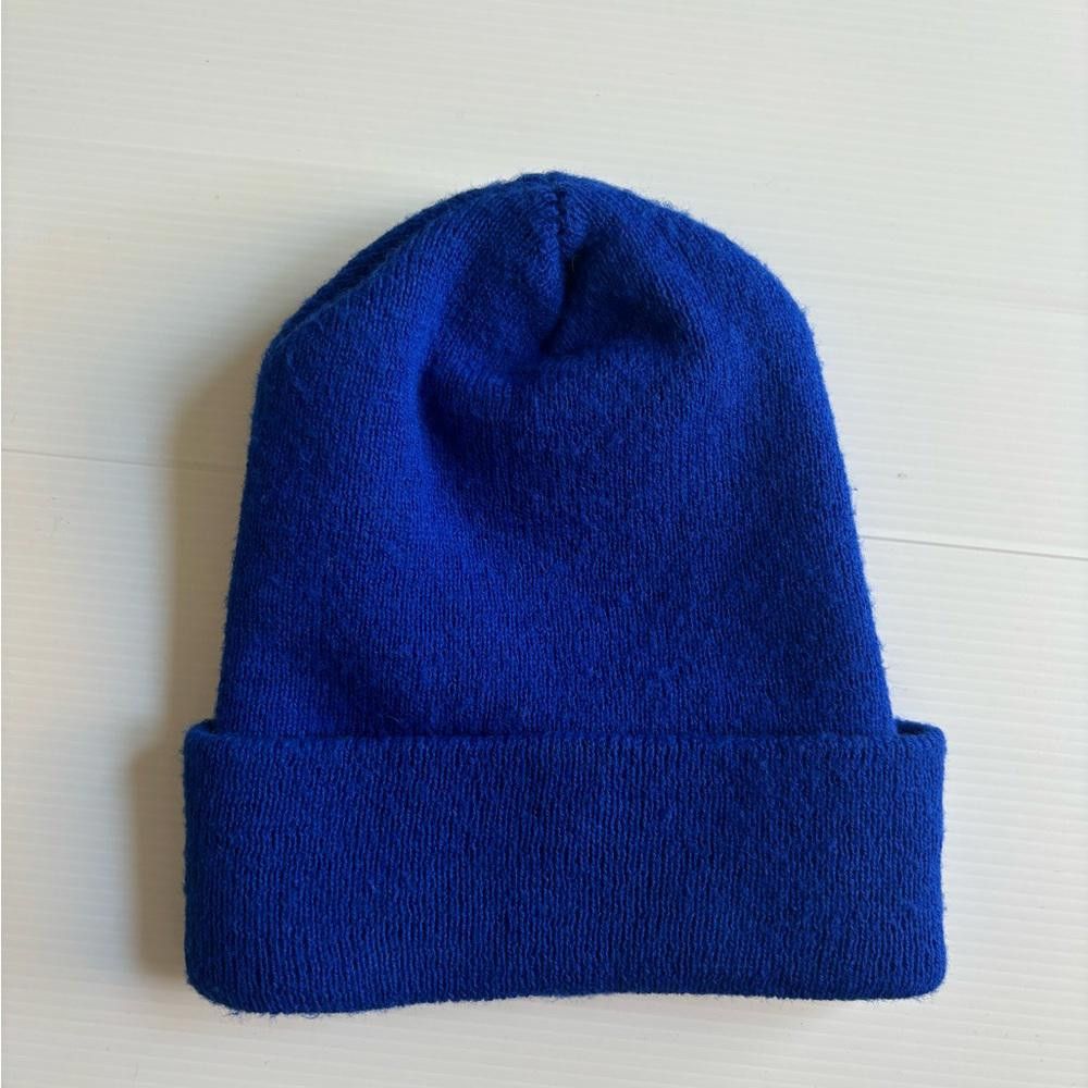 NHL Vintage NHL Oilers Blue Winter Hat Beanie Size ONE SIZE - 2 Thumbnail