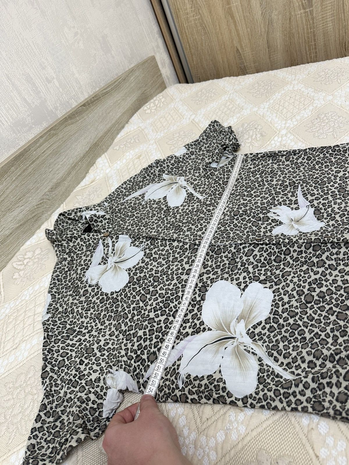 Allsaints 🔥 Allsaints Button Up SS Floral Leopard Print Kuhi Shirt XL Size US XL / EU 56 / 4 - 7 Thumbnail
