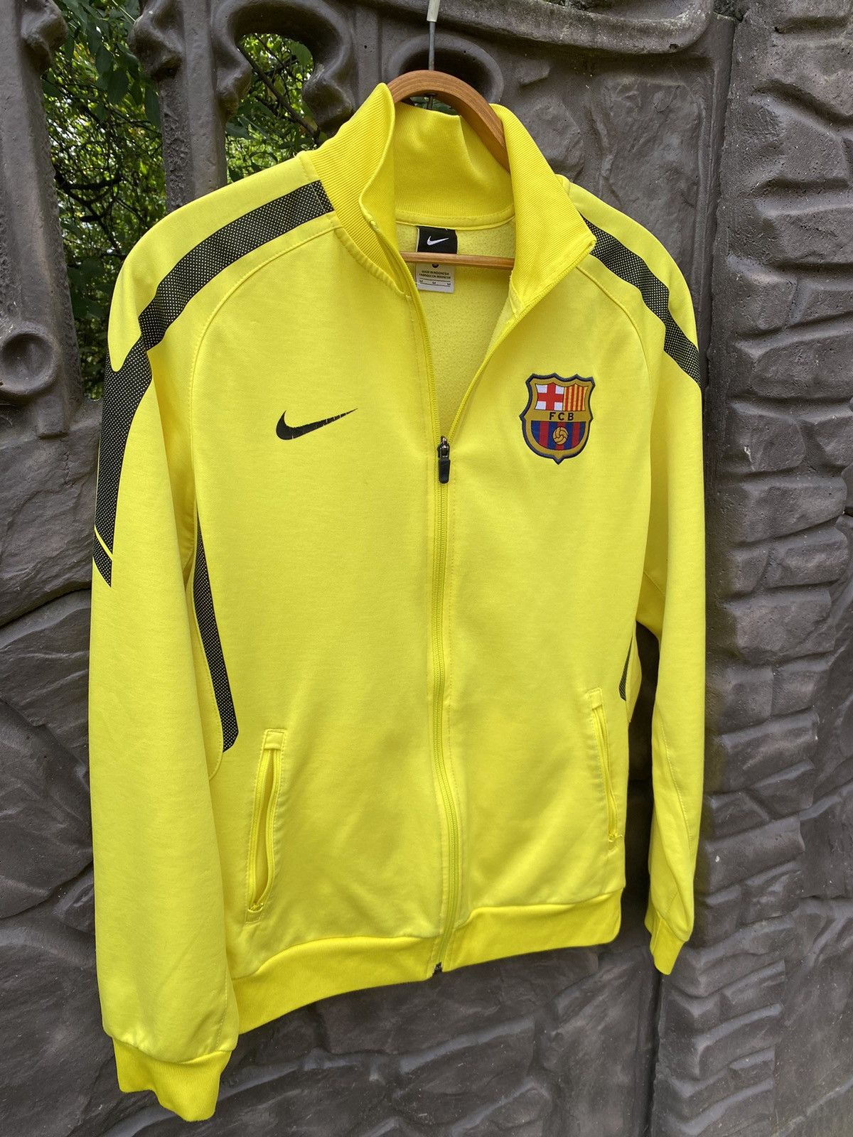 Nike × Vintage Nike FC Barcelona Jacket Yellow Black Mens Full Zip Track Size US M / EU 48-50 / 2 - 5 Thumbnail