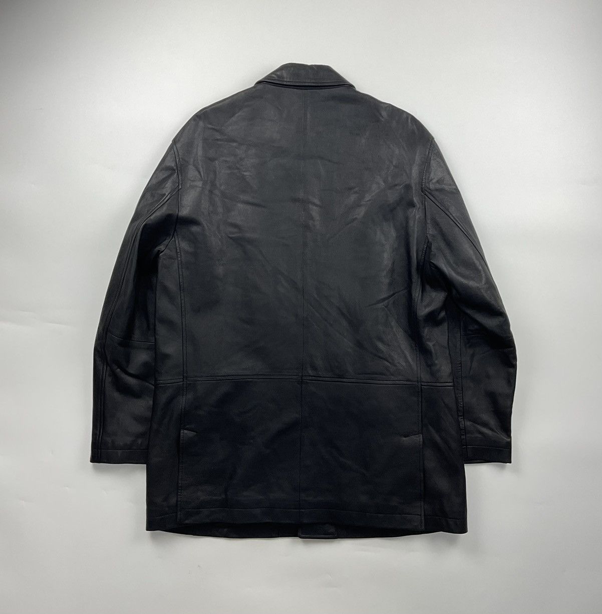 Balenciaga Vintage Balenciaga Leather Jacket Size US XL / EU 56 / 4 - 2 Thumbnail