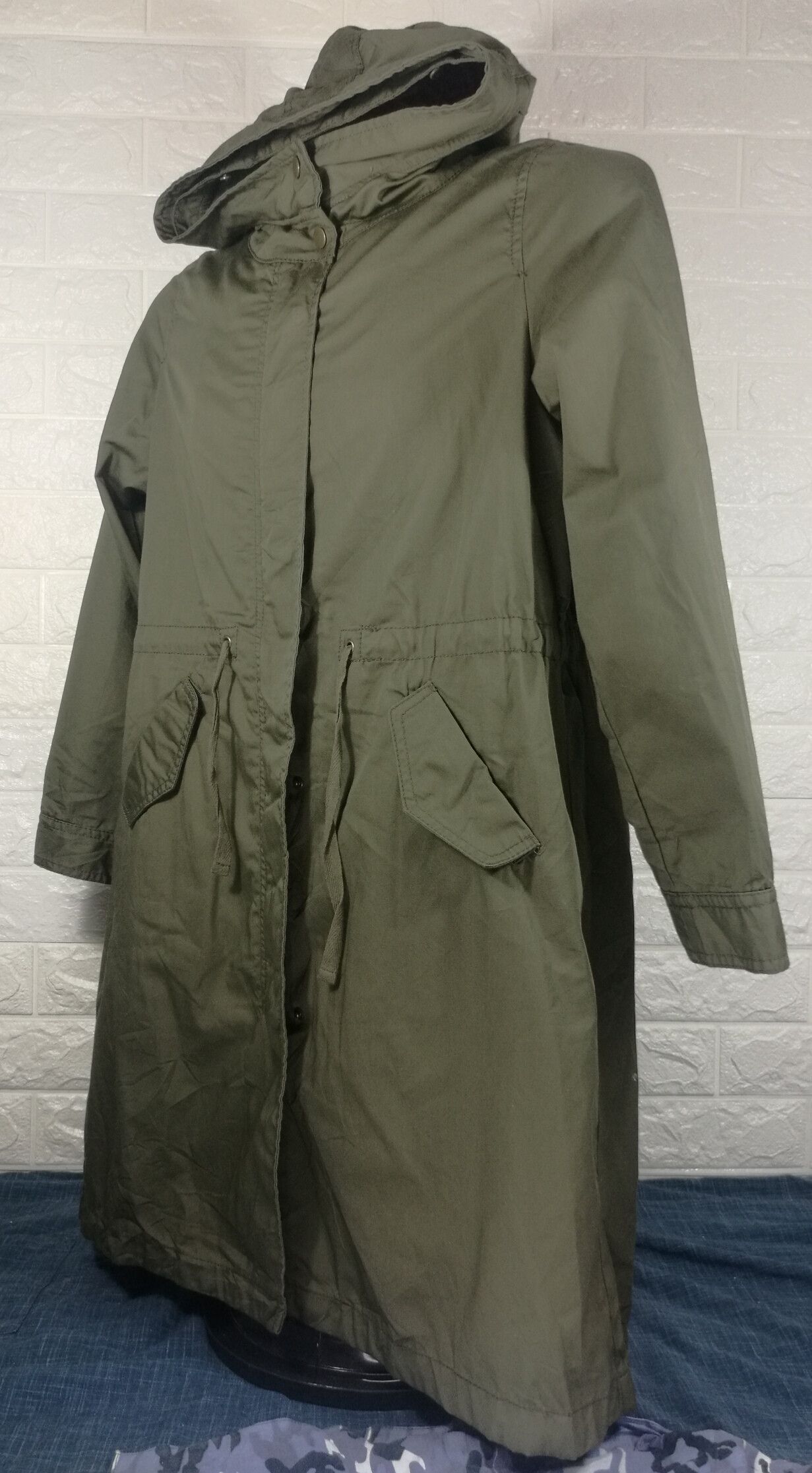 Japanese Brand Vintage Earth Music & Ecology Army Hooded Jacket Size M / US 6-8 / IT 42-44 - 3 Thumbnail