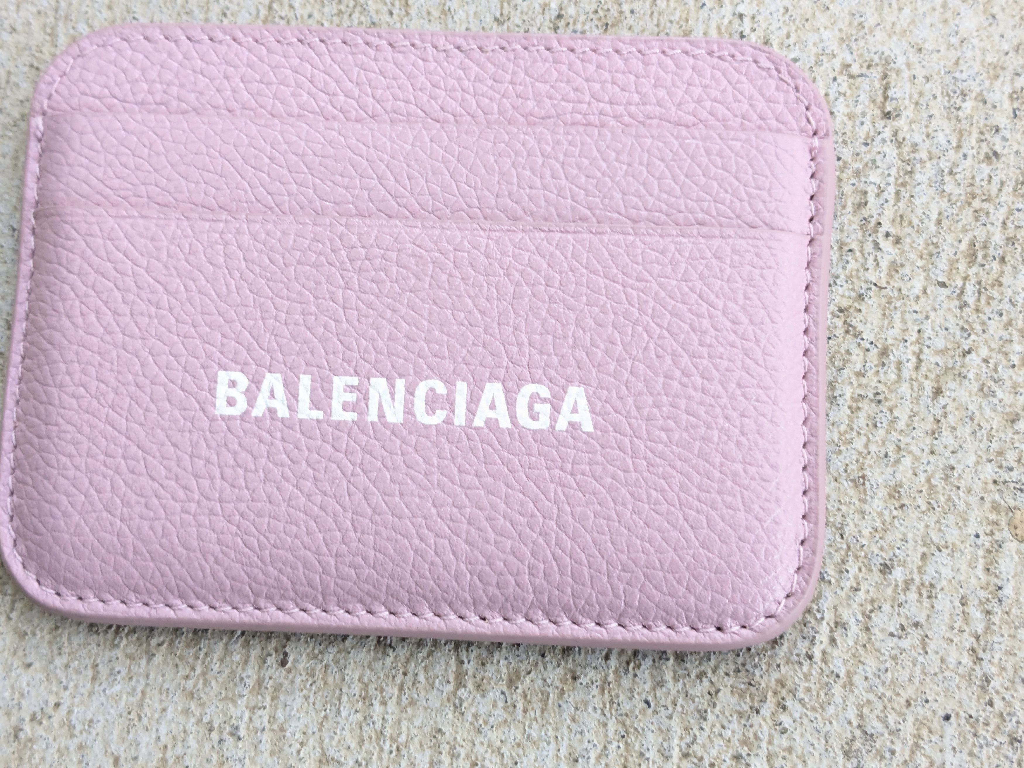 Balenciaga Balenciaga Cardholder Wallet Pink Leather Italy Slim Size ONE SIZE - 4 Thumbnail