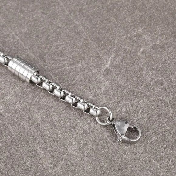 Other Men Simple Style Stainless Steel Link Chain Bracelet Size ONE SIZE - 4 Thumbnail