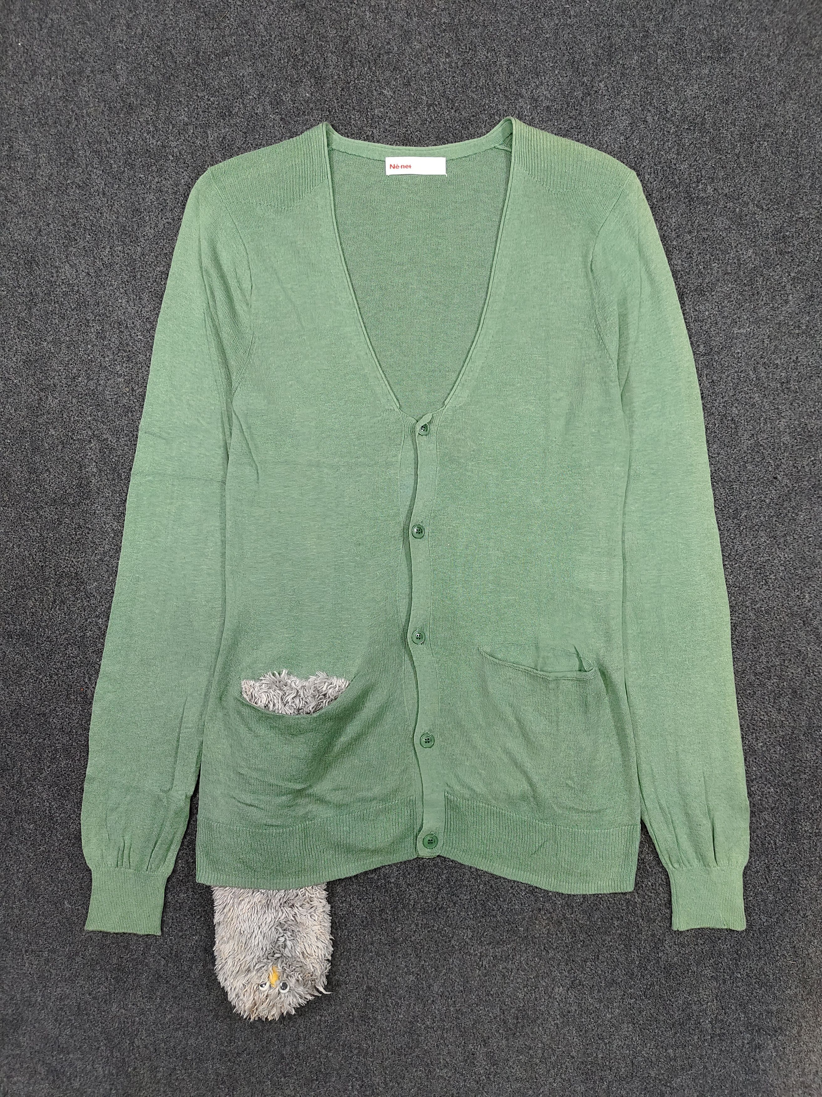 Ne-Net 🇯🇵 Ne-Net 🇯🇵 by Issey Co Doll pocket Knitted Cardigan Size M / US 6-8 / IT 42-44 - 5 Thumbnail