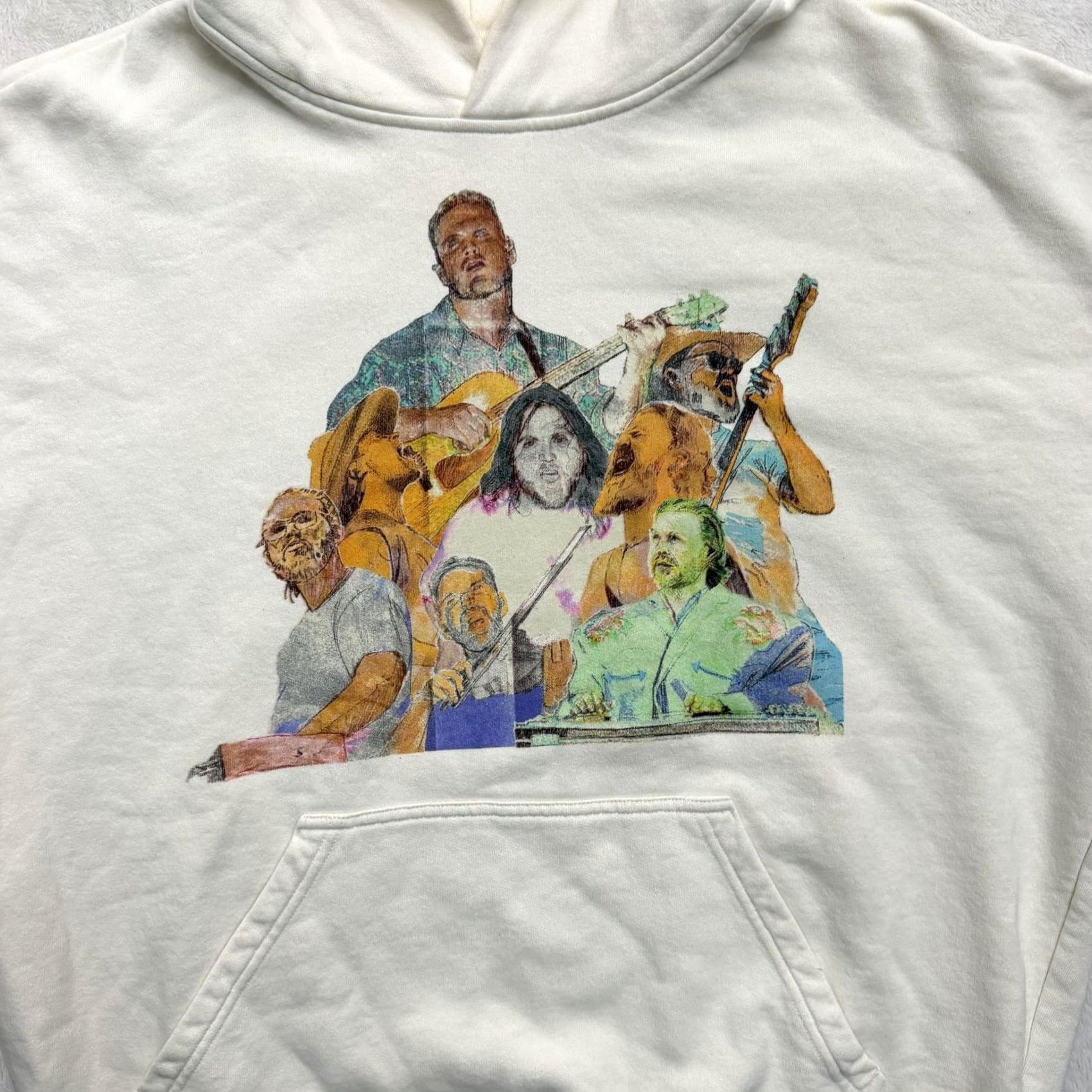 Vintage Zach Bryan Sweater Hoodie Mens Small White Quittin Time Tour Fleece Graphic Size US S / EU 44-46 / 1 - 2 Thumbnail