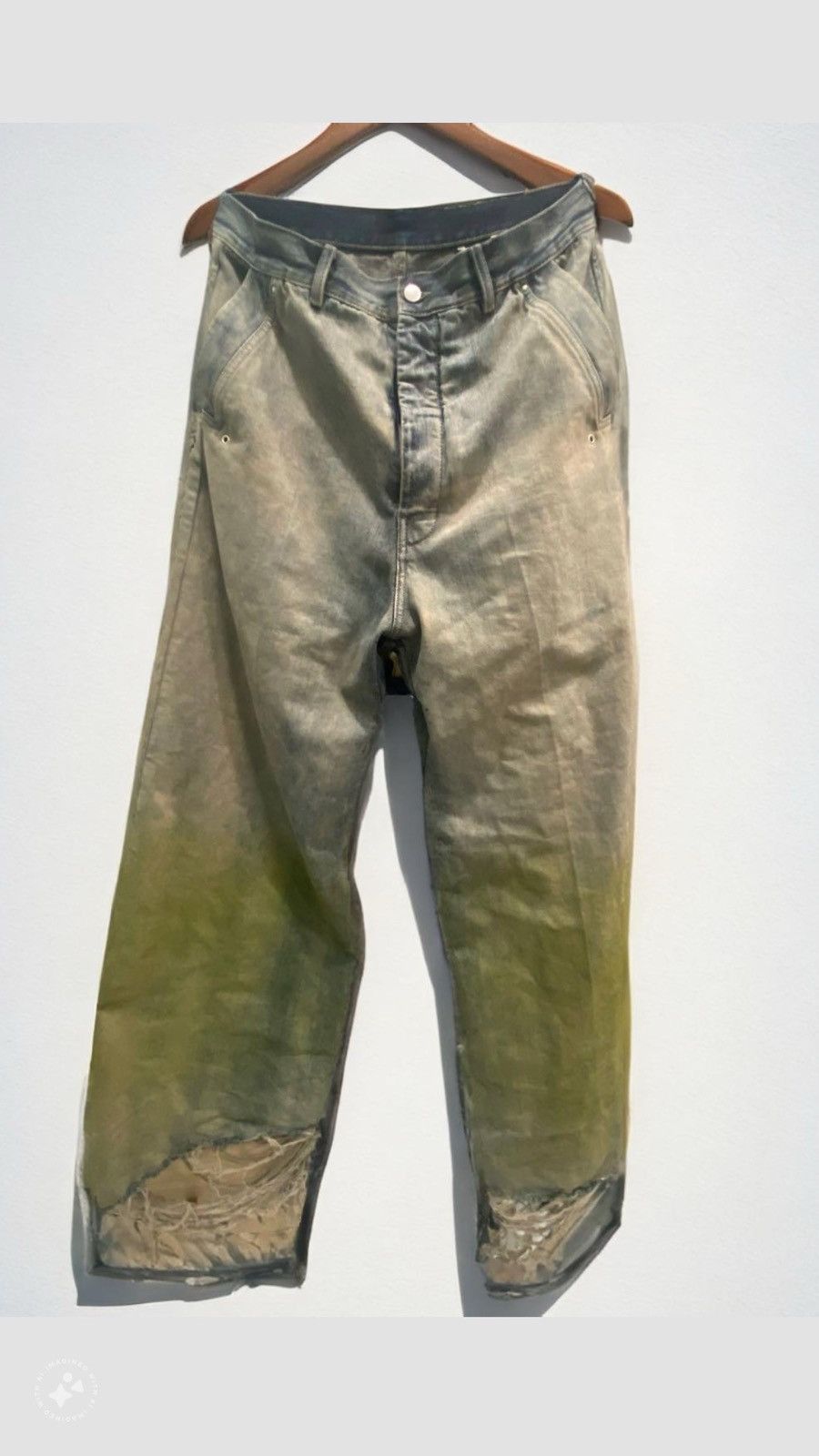 Rick Owens Rick Owens Pearl acid degrade tailored Belas