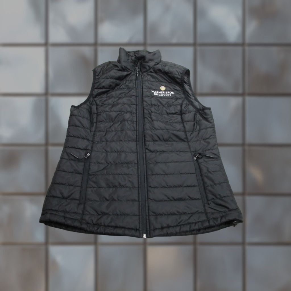 Port Authority Port Authority Vest Womens Large Black Warner Bros Discovery Quilted Puffer Logo Size L / US 10 / IT 46 - 1 Thumbnail