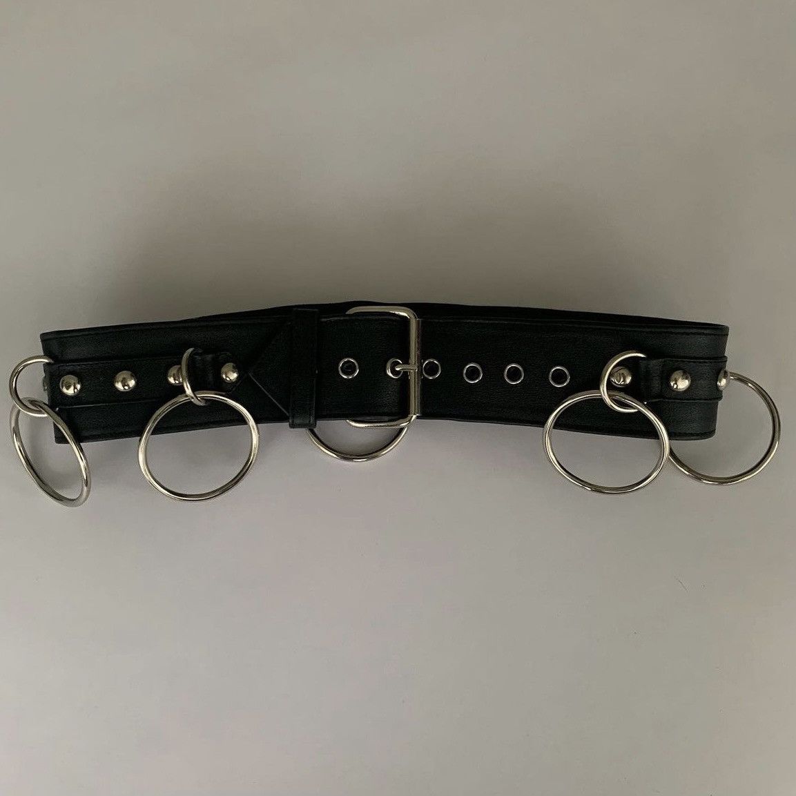 Dolce & Gabbana SS03 SEX Runway Bondage O-Ring Leather Belt
