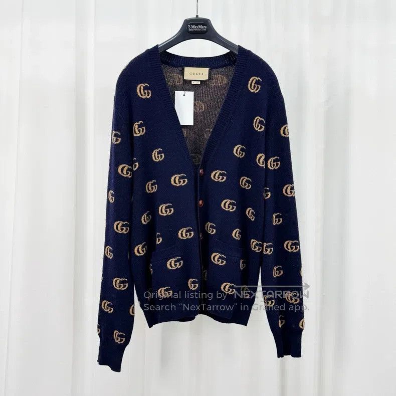 Gucci Gucci Double G old flower full-print embroidered cardigan Size M / US 6-8 / IT 42-44 - 1 Thumbnail