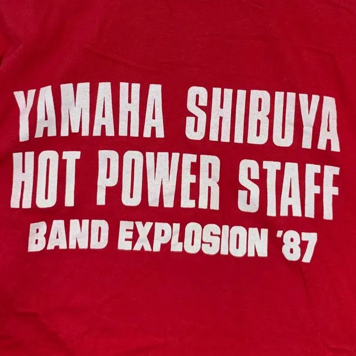 Vintage Vintage 1987 YAMAHA SHIBUYA Hot Power Staff Tee Shirt Size US XL / EU 56 / 4 - 6 Thumbnail