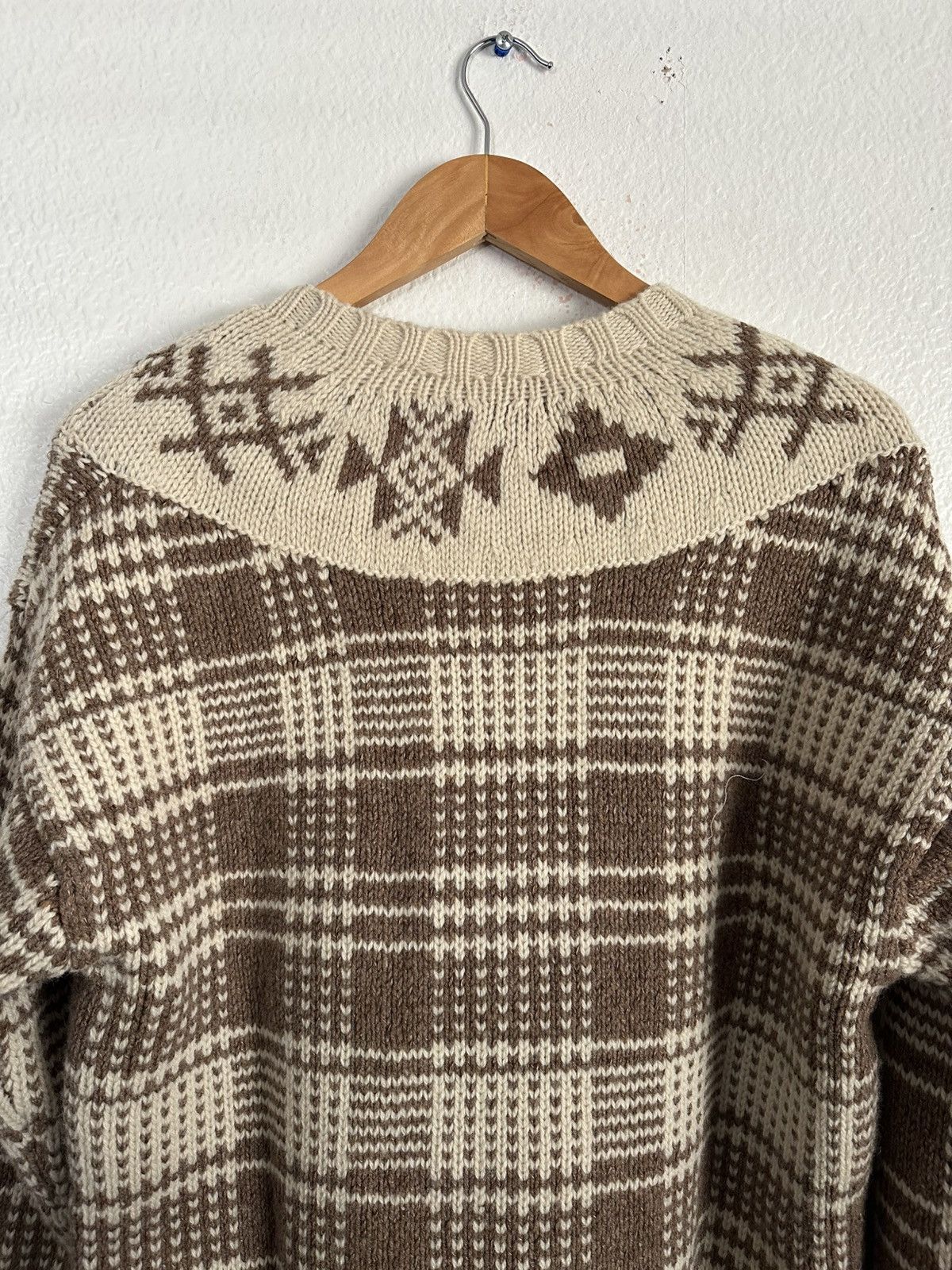 Polo Ralph Lauren Polo Ralph Lauren Plaid Wool Linen Sweater Nordic Country Size US M / EU 48-50 / 2 - 6 Thumbnail