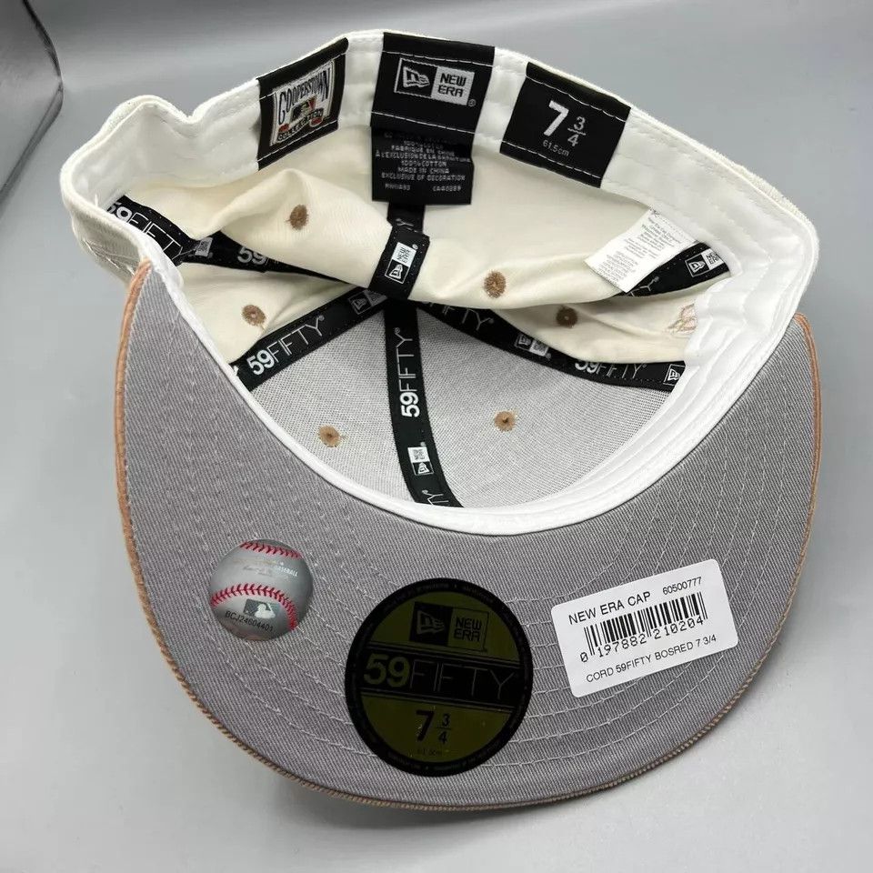 New Era Boston Red Sox Hat Men 7 3/4 59Fifty New Era Fitted Cap New Size ONE SIZE - 4 Thumbnail