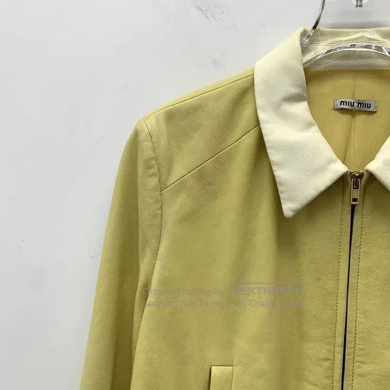 Miu Miu Miu Miu Yellow Women's Jacket . Size M / US 6-8 / IT 42-44 - 3 Thumbnail