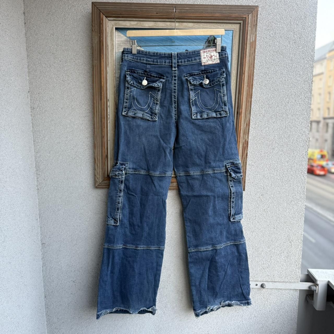 True Religion True Religion Vintage y2k Jeans Denim Cargo Wide Leg Size US 30 / EU 46 - 1 Thumbnail