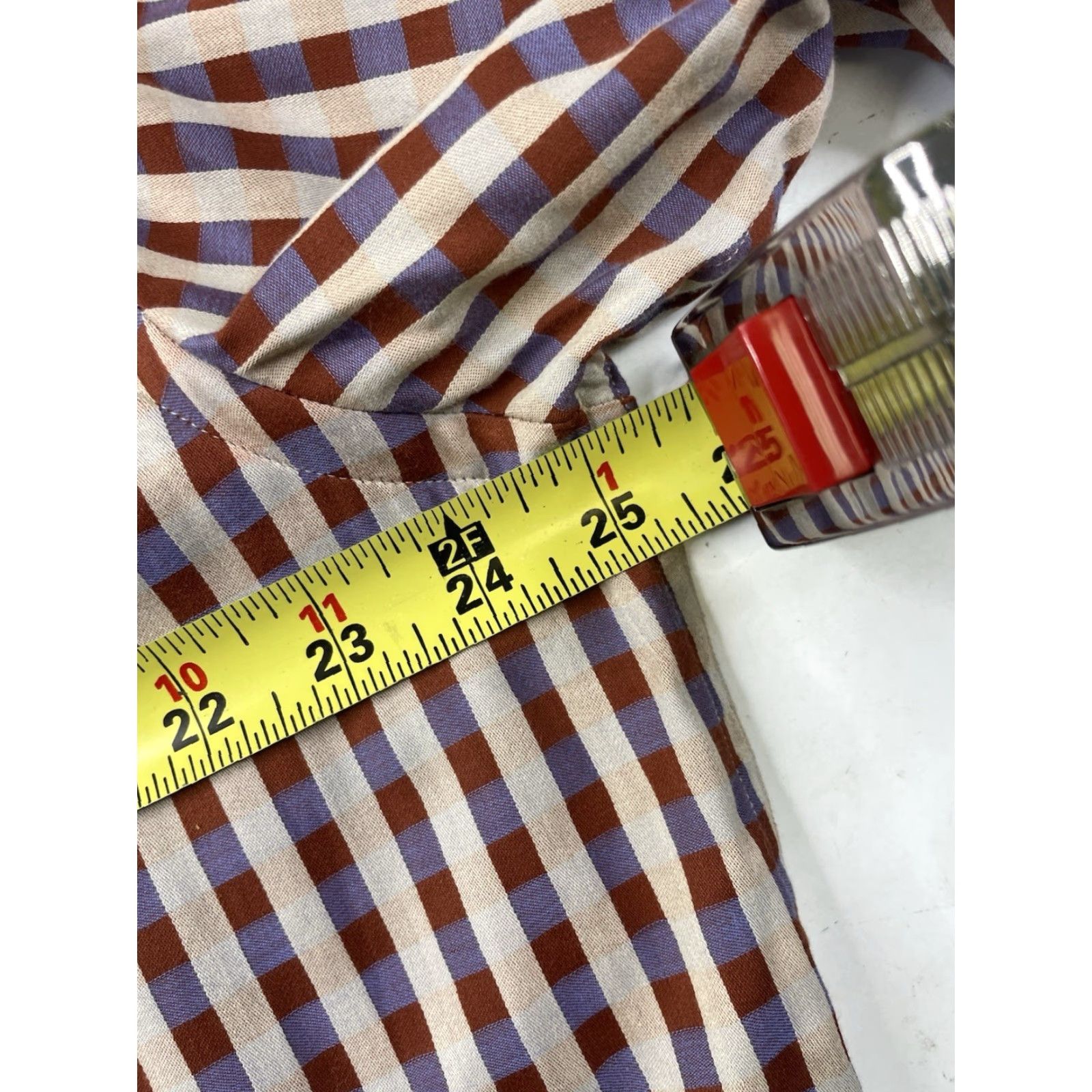 Robert Graham Robert Graham Plaid Paisley Long Sleeve Shirt Mens 2XL Button-Down Dress Shirt Size 48R - 8 Thumbnail