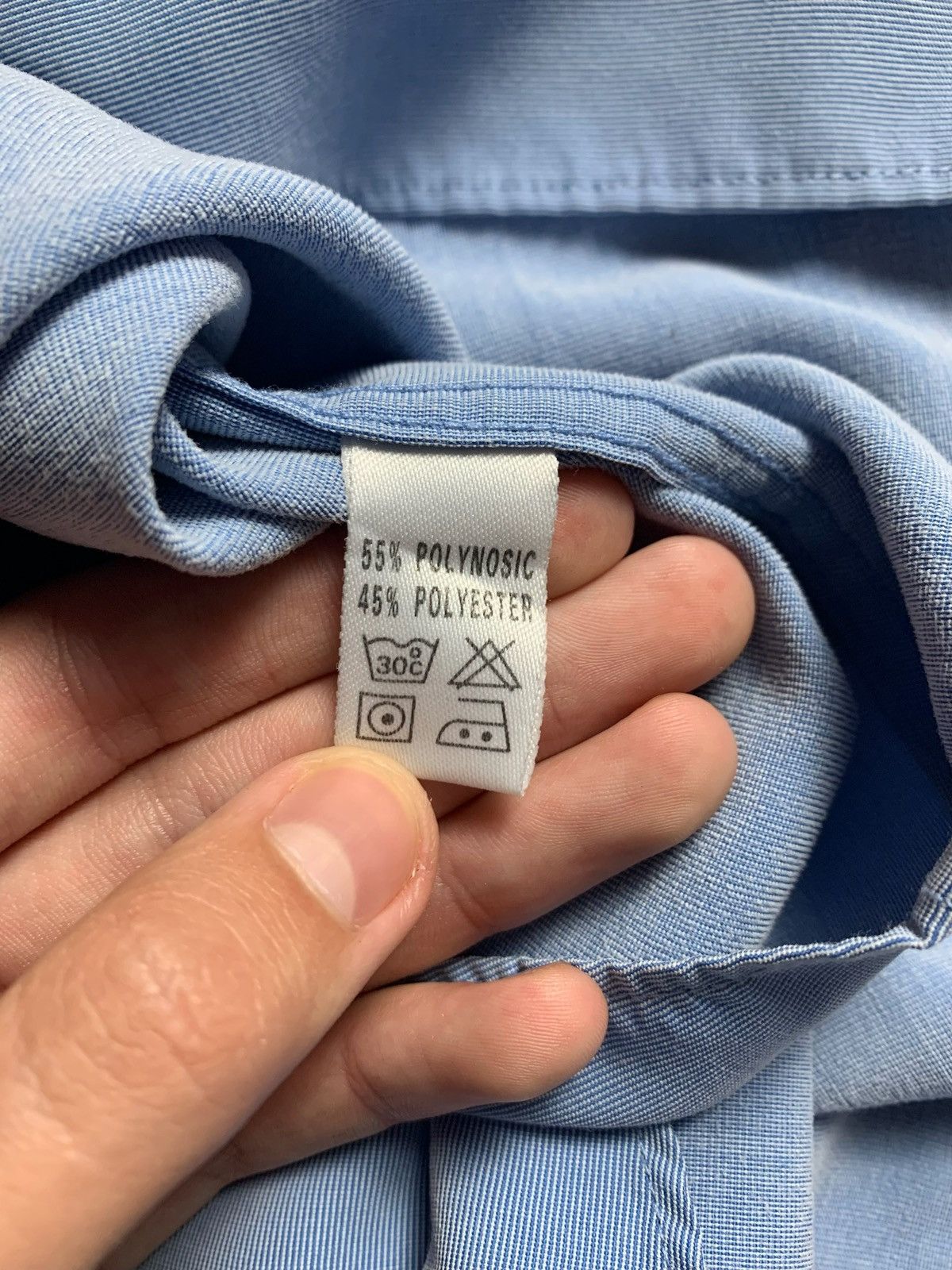 Vintage × Yves Saint Laurent Vintage Yves Saint Laurent shirt size XL logo blue Size US XL / EU 56 / 4 - 8 Thumbnail