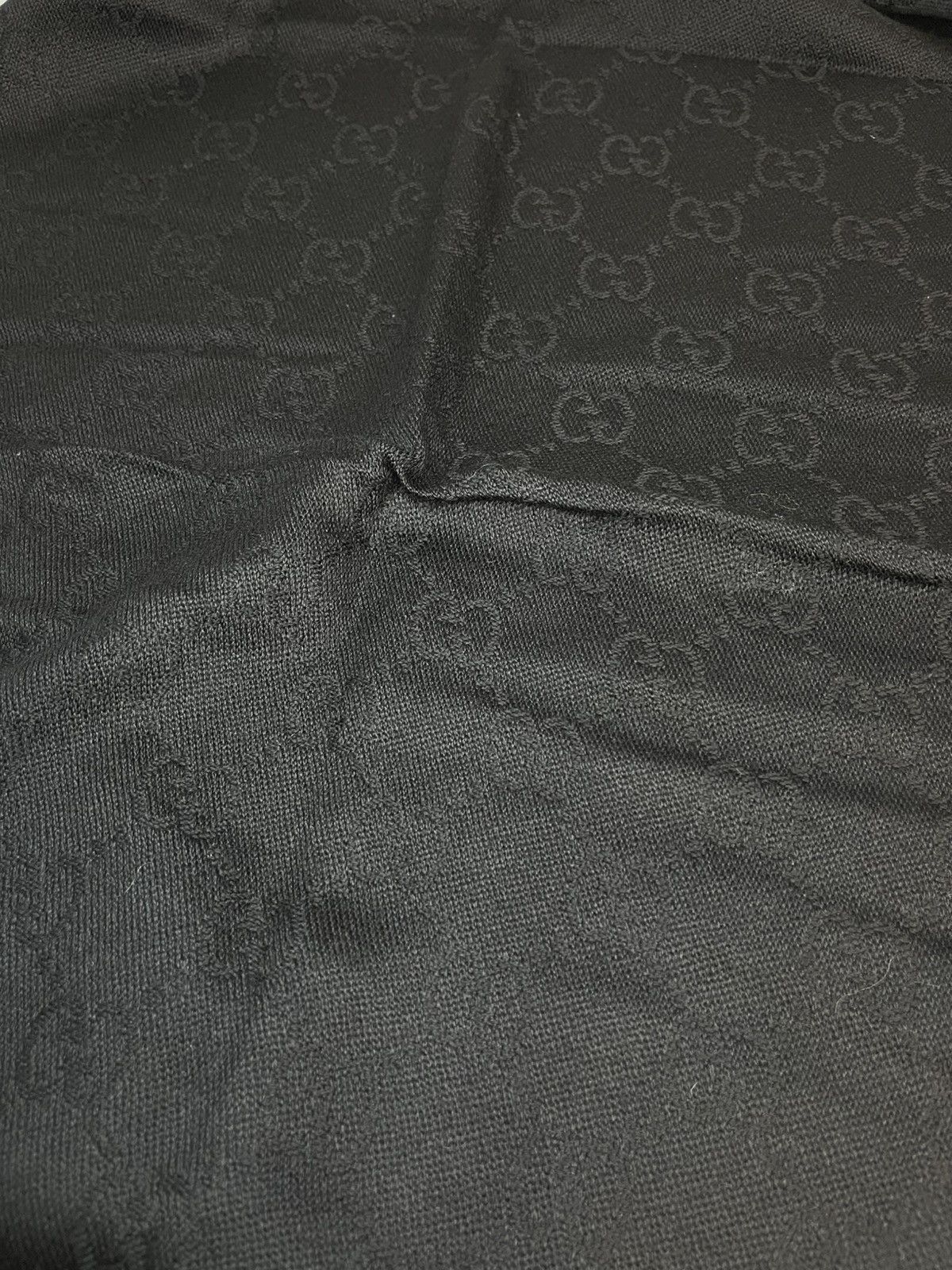 Gucci Brand New Gucci - 2007 Wool Monogram Fringe Scarf Size ONE SIZE - 7 Thumbnail