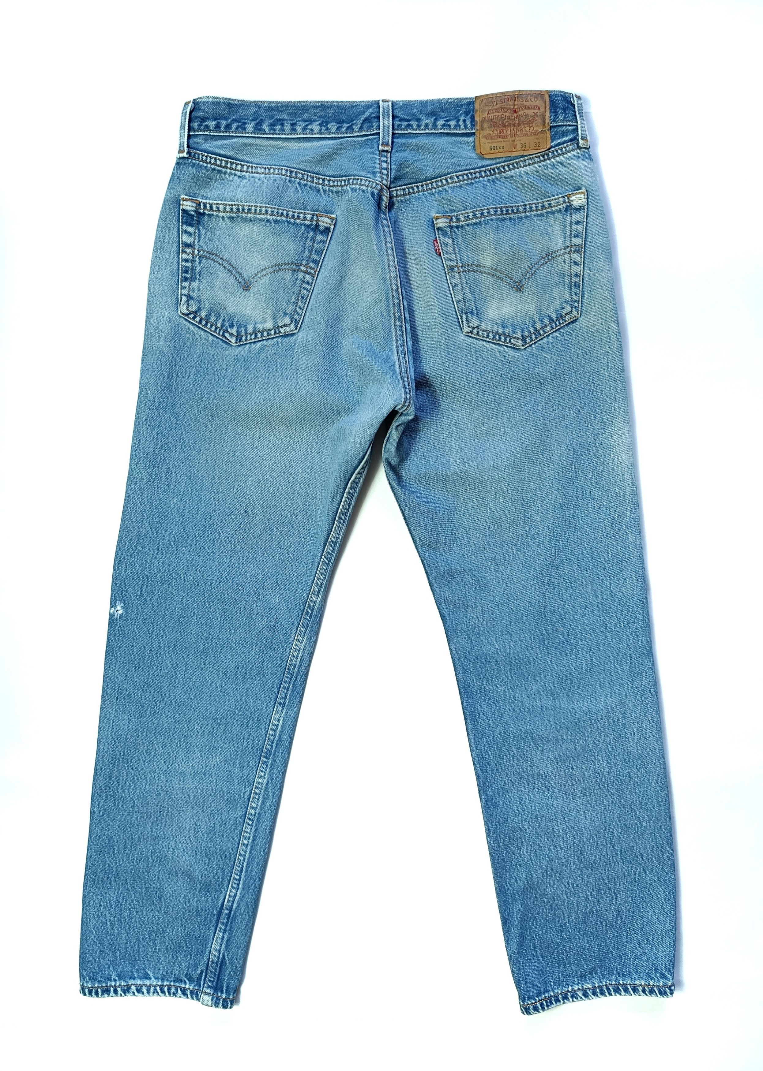 Levi's Vintage Clothing Vintage Levis 501xx Mexico Distressed Denim Pants Size US 32 / EU 48 - 5 Thumbnail