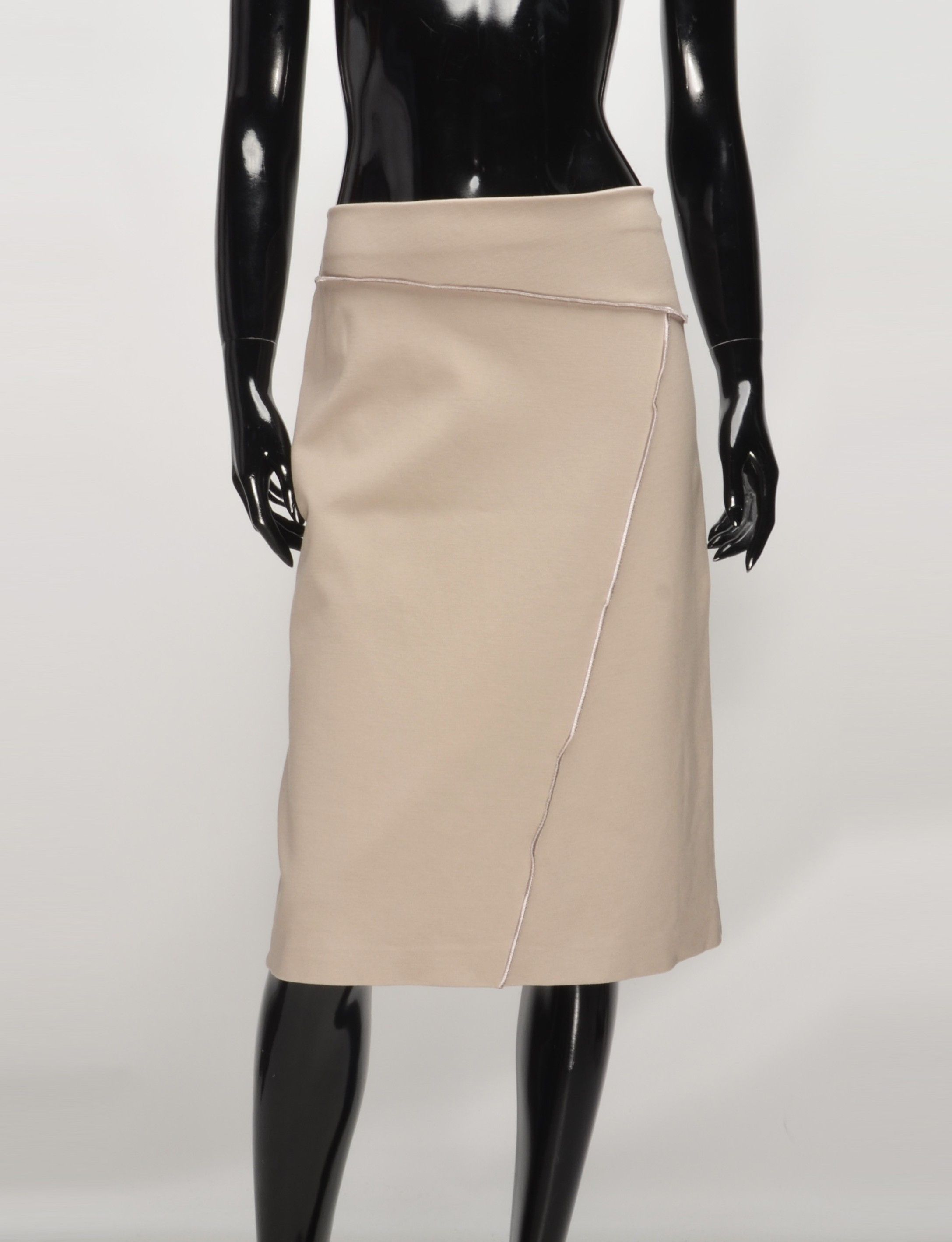 Wolford Wolford Gray A-Line Knee Length Minimalist Skirt Size 25" / US 0 / IT 36 - 2 Thumbnail