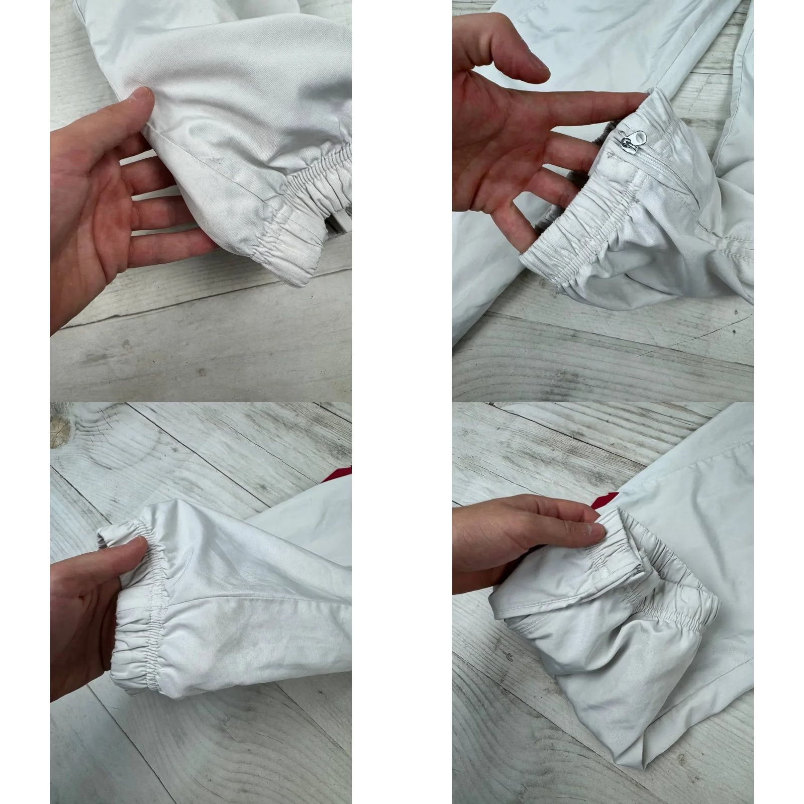 Nike VINTAGE Nike Nylon Track Pants Mens Size S White Nike Pants Track Pants 00s Swoosh Vintage Men White Size US 29 - 8 Thumbnail