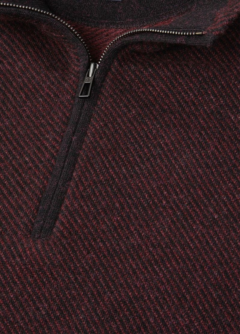Loro Piana o1w1db10226 FAG4525 Roadster Mezzocollo Sweater in Burgundy Size US XL / EU 56 / 4 - 7 Thumbnail