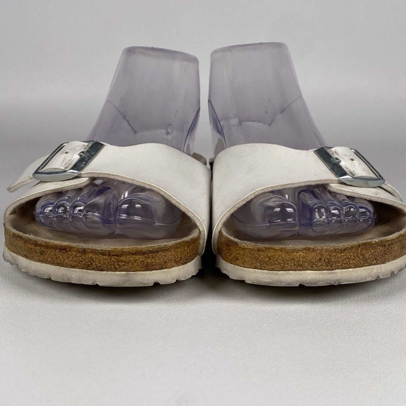 Birkenstock Birkenstock Madrid Sandals Womens 8 US 39 EU Ivory Leather Buckle Slide Casual Bohemian Logo Flat Size US 8 / IT 38 - 2 Thumbnail