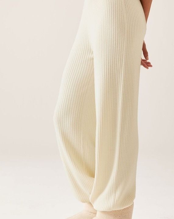 Loro Piana o1srvl11e1024 Cocooning Fluid Pant in Off White Size 30" / US 8 / IT 44 - 4 Thumbnail