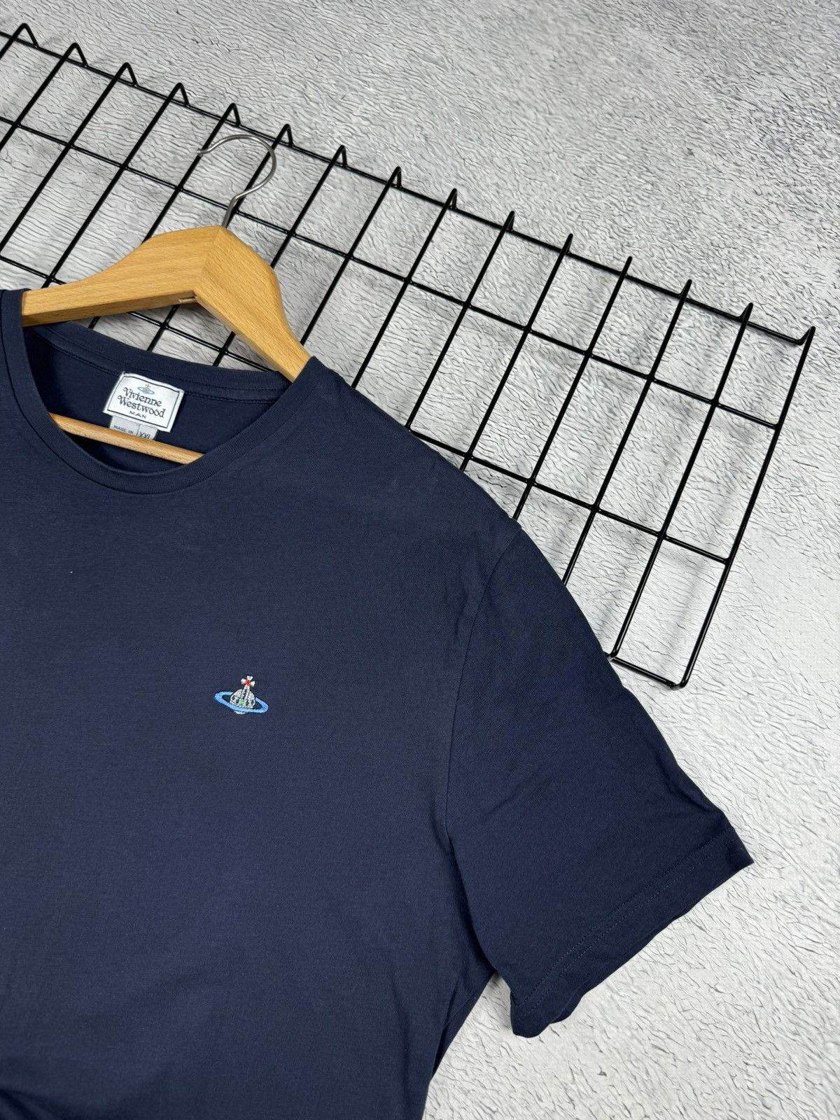 Vintage × Vivienne Westwood Vintage Vivienne Westwood Basic Logo Blue Tee Oldmoney Size US XL / EU 56 / 4 - 4 Thumbnail