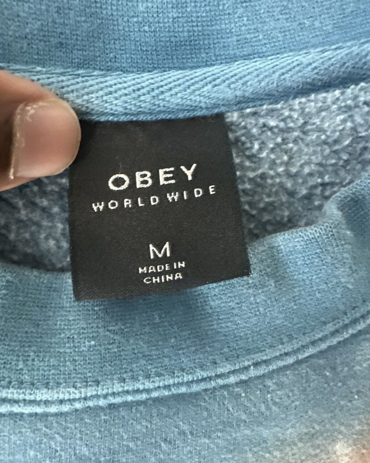 Obey Men’s Obey Tie Dye Spellout Crewneck Sweatshirt Medium Size US M / EU 48-50 / 2 - 3 Thumbnail