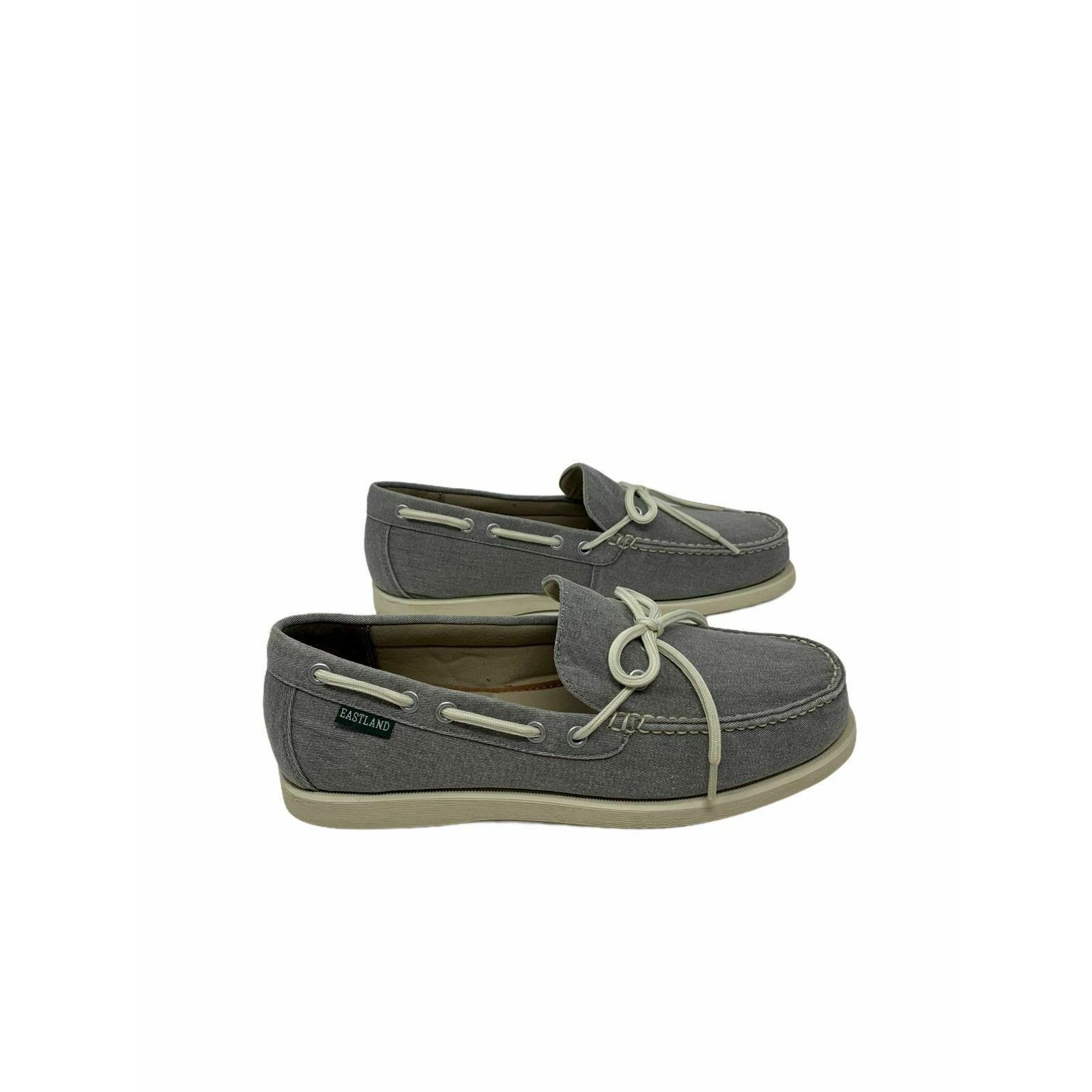 Eastland Eastland Men's Grey Yarmouth Canvas Boat Shoes 8D Size US 8 / EU 41 - 11 Thumbnail