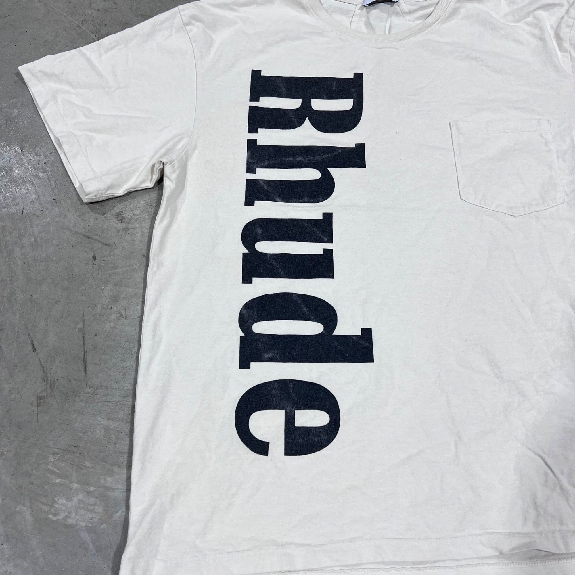 Rhude NEW RHUDE SIDE LOGO CREAM TEE SZ MEDIUM Size US M / EU 48-50 / 2 - 3 Thumbnail