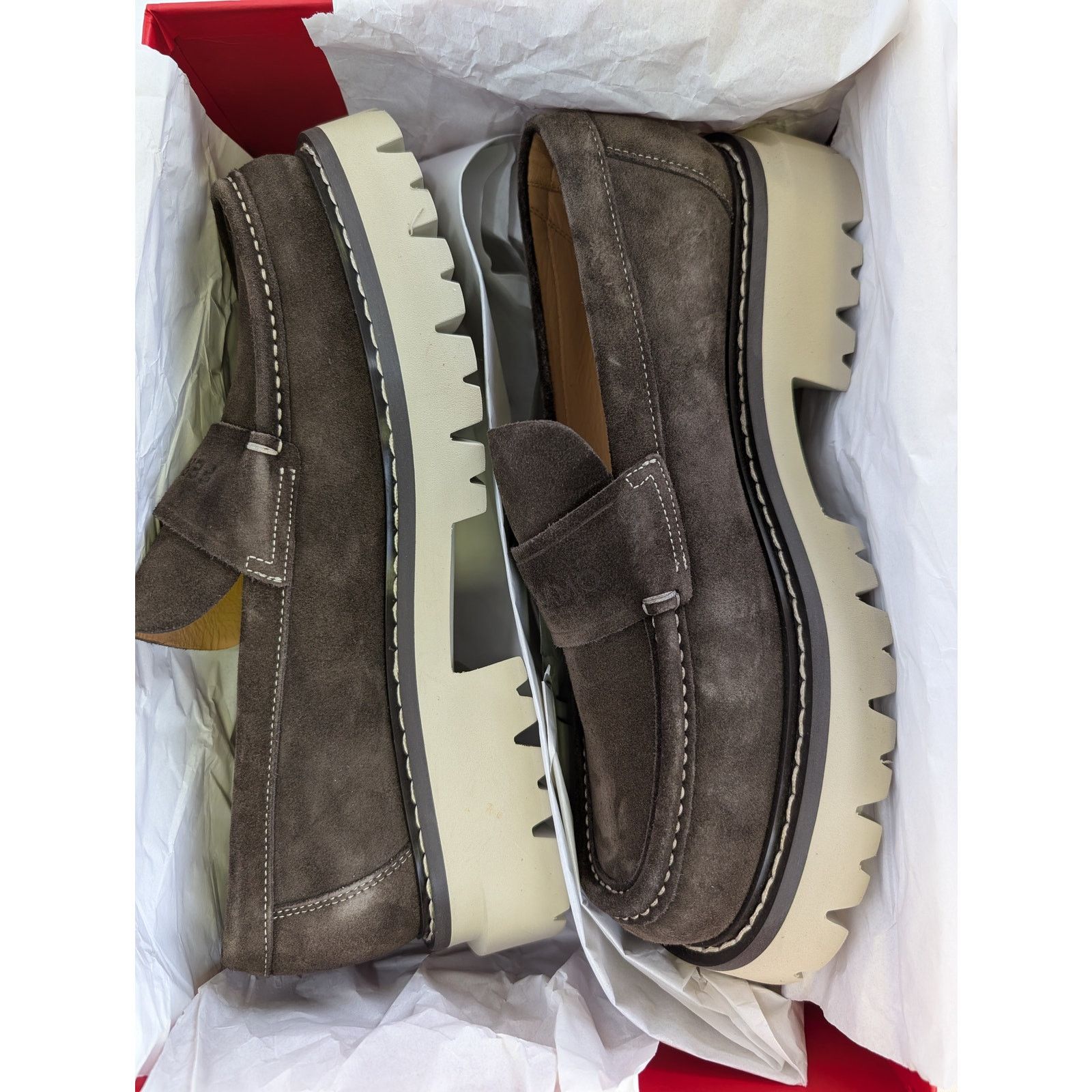 Salvatore Ferragamo o1rshd1 New Biscot Calf Suede Boots in Brown Size US 10 / EU 43 - 17 Thumbnail