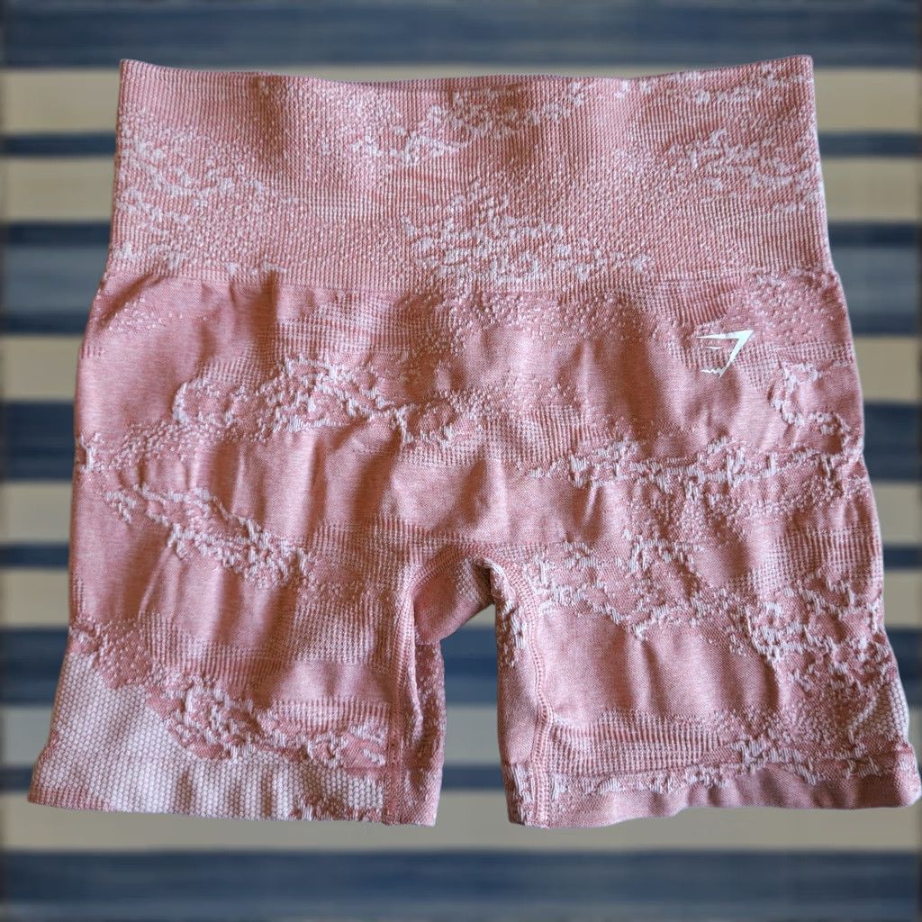 Gymshark Gymshark Shorts Women's S Pink High-Waisted Adapt Seamless Activewear Athleisure Size 28" / US 6 / IT 42 - 1 Thumbnail