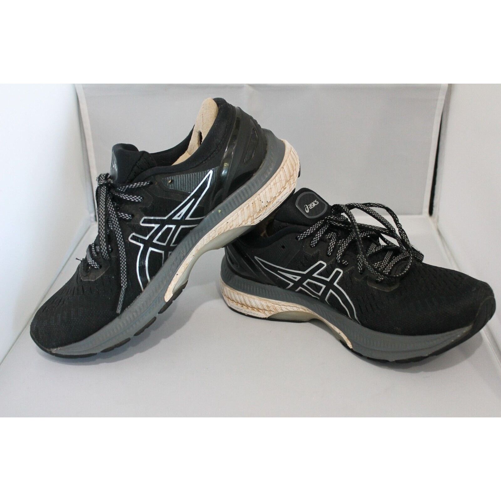 Asics Asics Gel Kayano 27 Women's Running Shoes SZ 7 Black Silver Size US 7 / IT 37 - 7 Thumbnail