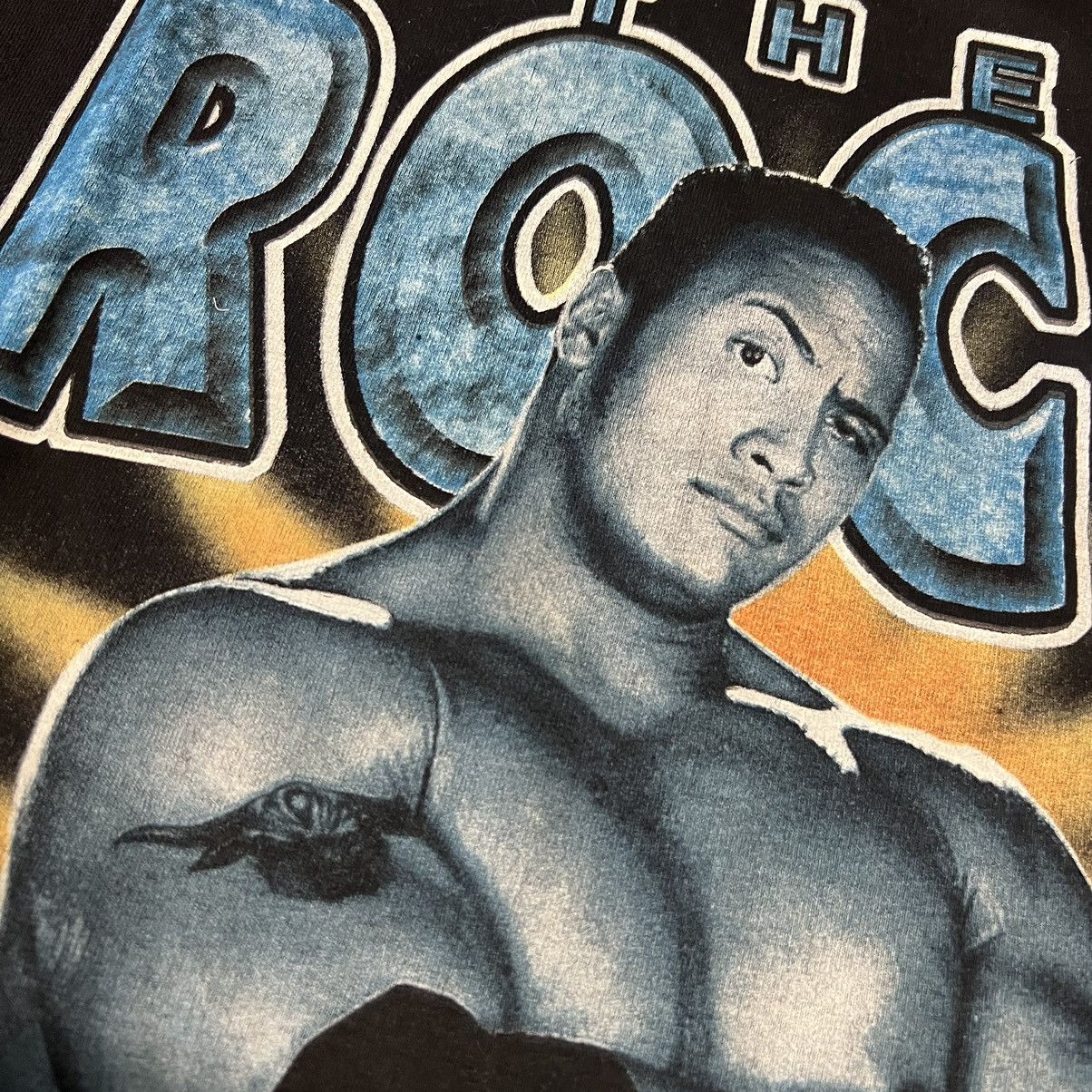 WWE Vintage the rock wrestling t shirt WWE 1999 Size US L / EU 52-54 / 3 - 10 Thumbnail