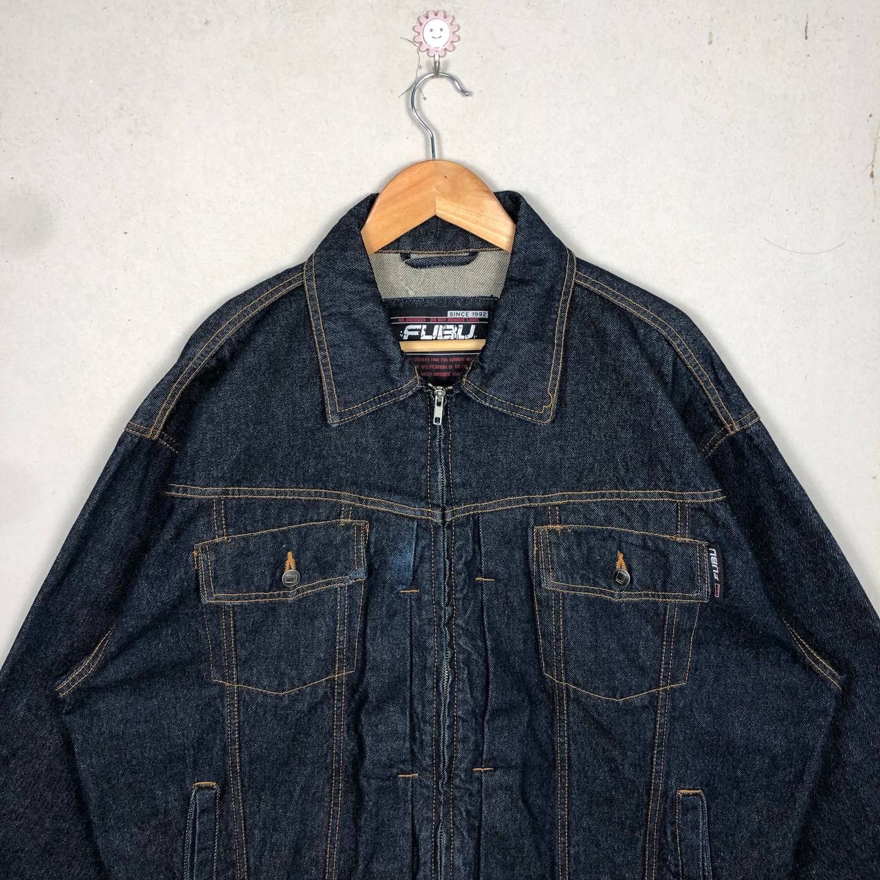 Fubu 2000s FUBU Denim Jacket Fubu Trucker Jacket Jeans Size US L / EU 52-54 / 3 - 3 Thumbnail