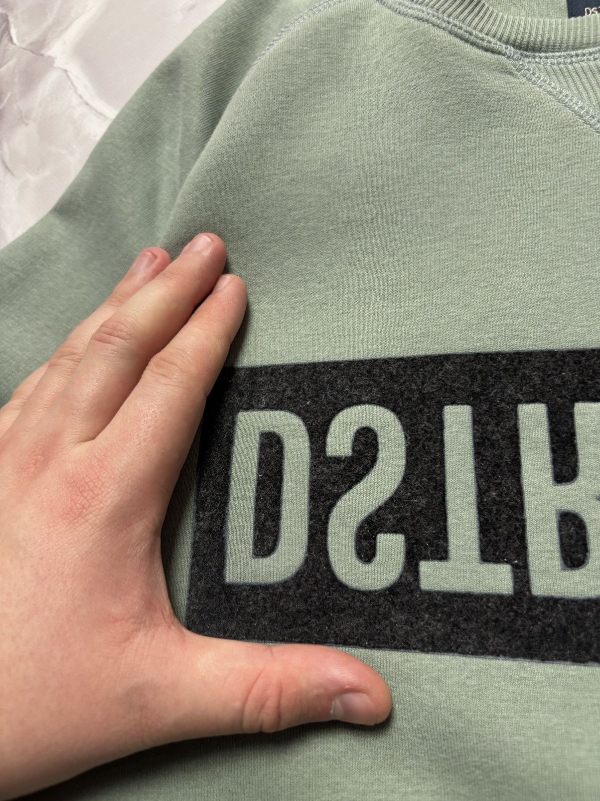 Other Dstrezzed Sweatshirt Flocked Logo Streetwear Mint Mens L Size US L / EU 52-54 / 3 - 3 Thumbnail