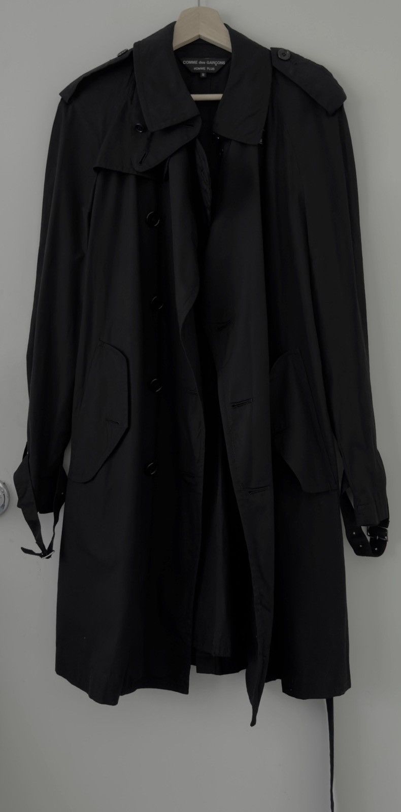 image of Comme Des Garcons Homme Plus Comme Des Garçons Homme Plus Coat in Black, Men's (Size Medium)