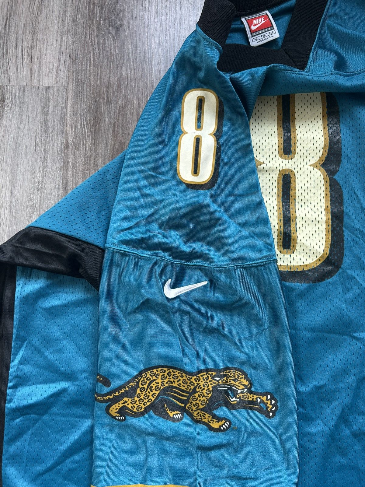 Nike Vintage Jacksonville Jaguars Mark Brunell 8 Jersey Nike 90s Size US XXL / EU 58 / 5 - 7 Thumbnail